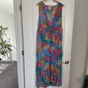 Kona Sol Tie Front Swim Cover-up